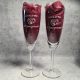 Champagneglazen gegraveerd als cadeau voor 12,5 jarig huwelijk