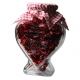 Hart snoeppot gegraveerd als Valentijnskado