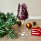Kerst wijnglas gegraveerd met tekst!