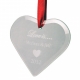 Ornament hart gegraveerd als valentijnskado