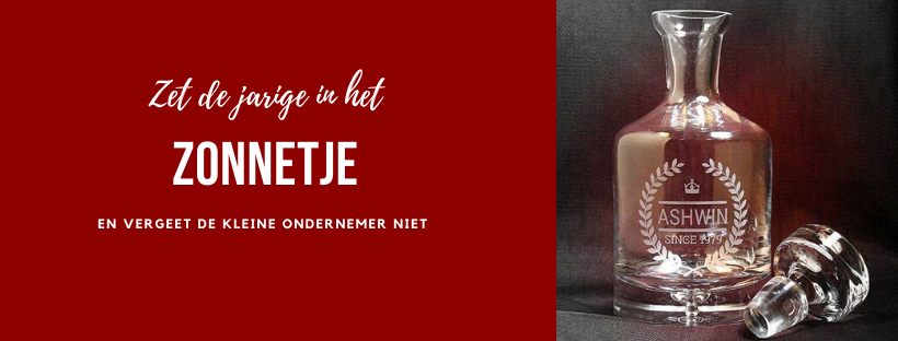 Zet de jarige en de kleine ondernemer in het zonnetje