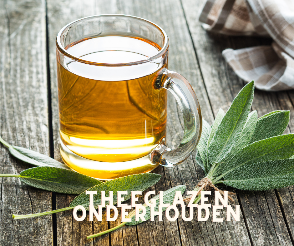 Het onderhouden van theeglazen