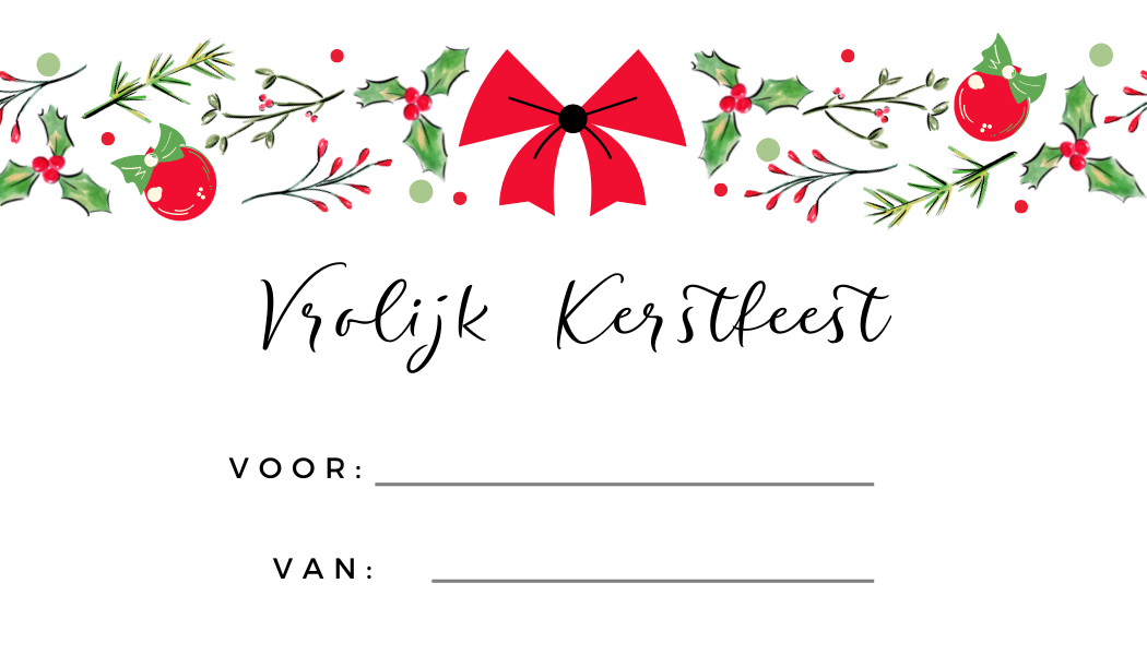 Kerst label 1